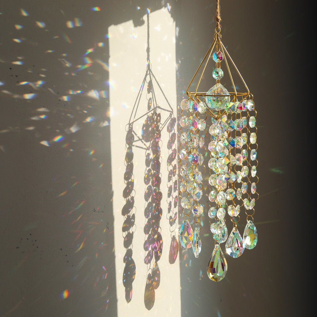 Golden Air Crystal Sun Catcher
